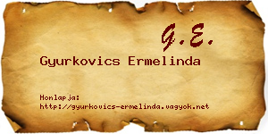 Gyurkovics Ermelinda névjegykártya